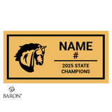 Powers Catholic Boys Hockey 2025 Championship Black Standard Window Ring Box
