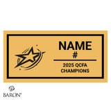 Quad City Allstars Football 2025 Championship Black Window Ring Box