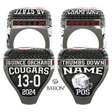 Quince Orchard High School Football 2024 Championship Ring - Design 3.4