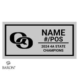 Quince Orchard High School Football 2024 Championship Black Standard Window Ring Box