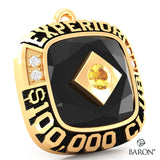 Experior Financial Ring Top Pendant - Design 2.17 (Black)