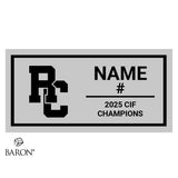 Rancho Cotate High School Baseball 2025 Championship Black Window Ring Box