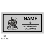 Red Hots National Lacrosse 2023  Championship Black LED Ring Box