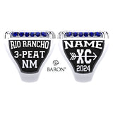Rio Rancho High School Cross Country 2024 Championship Ring - Design 1.9
