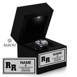 Rio Rancho High School Baseball 2023 Championship Black LED Ring Box