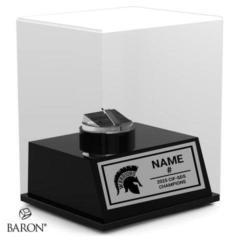Rock Academy Baseball 2025 Championship Display Case