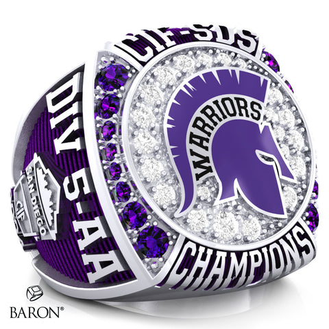 Rock Academy Girls Basketball 2024 Championship Ring - Design 1.3 *BALANCE *