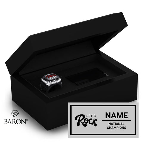 Rock Cheer 2024 Championship Black Standard Window Ring Box