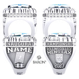Rollins College Mens Lacrosse 2023 Championship Ring - Design 3.1
