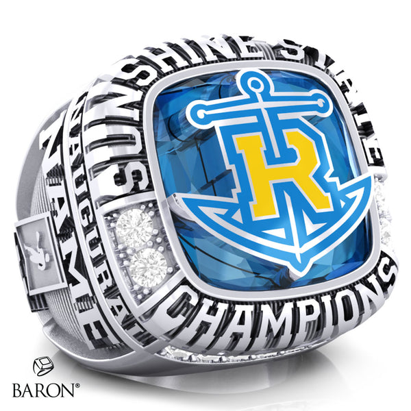 Rollins College Mens Lacrosse 2023 Championship Ring - Design 3.1