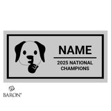 SC Cheer Hush 2025 Championship Black Window Ring Box