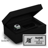 Sage Hill High School Girls Soccer 2025 Championship Black Standard Window Ring Box