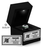 Sage Hill High School Girls Soccer 2025 Championship Black LED Ring Box