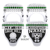 Sage Hill High School Girls Soccer 2025 Championship Ring - Design 1.4