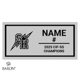 Sage Hill High School Girls Soccer 2025 Championship Black Standard Window Ring Box