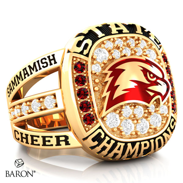 Sammamish High School Cheer 2025 Championship Ring - Design 1.3