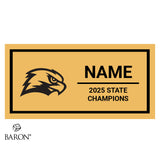 Sammamish High School Cheer 2025 Championship Black Standard Window Ring Box