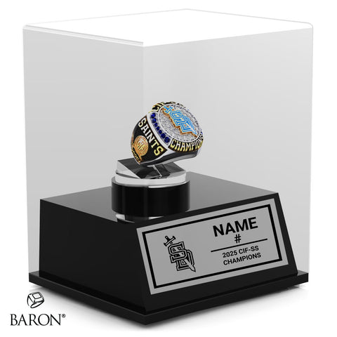 San Dimas High School Girls Water Polo 2025 Championship Display Case