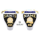 San Dimas High School Girls Water Polo 2025 Championship Ring - Design 4.2