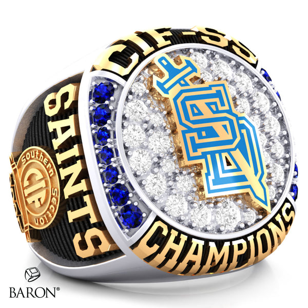 San Dimas High School Girls Water Polo 2025 Championship Ring - Design 4.2