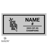 San Dimas High School Girls Water Polo 2025 Championship Black LED Ring Box