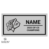 San Luis Obispo High School Stunt Cheer 2025 Championship Black Window Ring Box