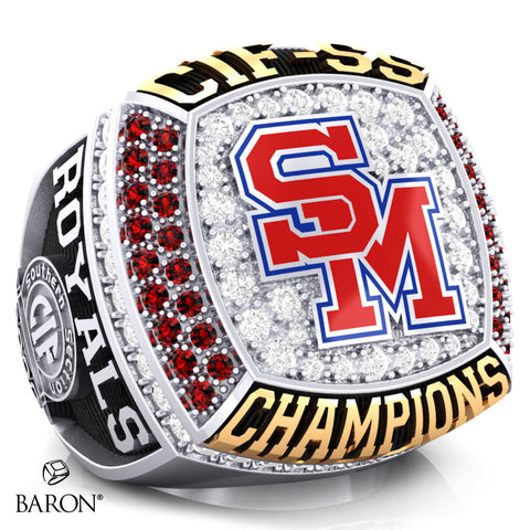 San Marcos High School Boys Water Polo 2023 Championship Ring - Design 2.4