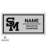 San Marcos High School Boys Water Polo 2023 Championship Black Window Ring Box