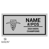 Santa Ana College Football 2024 Championship Black Window Ring Box