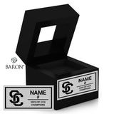 Santa Clara Senior High School Baseball 2025 Championship Black Window Ring Box