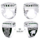 Santan Junior High School Cheer 2025 Championship Ring - Design 2.2