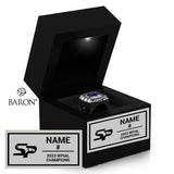 South Park High School Soccer 2023 Championship Black LED Ring Box