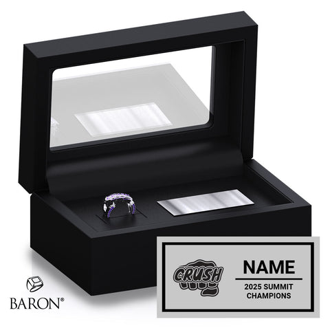South Coast Cheer 2025 Crush Large U16 Level 2 Championship Black Standard Window Ring Box