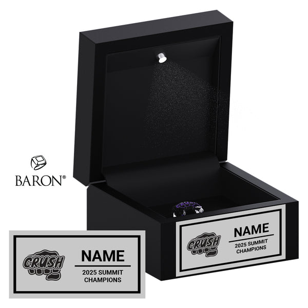 South Coast Cheer 2025 Crush Large U16 Level 2 Championship Black LED Ring Box