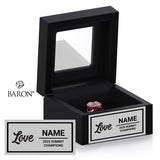 South Coast Cheer 2025 Love International Junior Level 1 Championship Black Window Ring Box