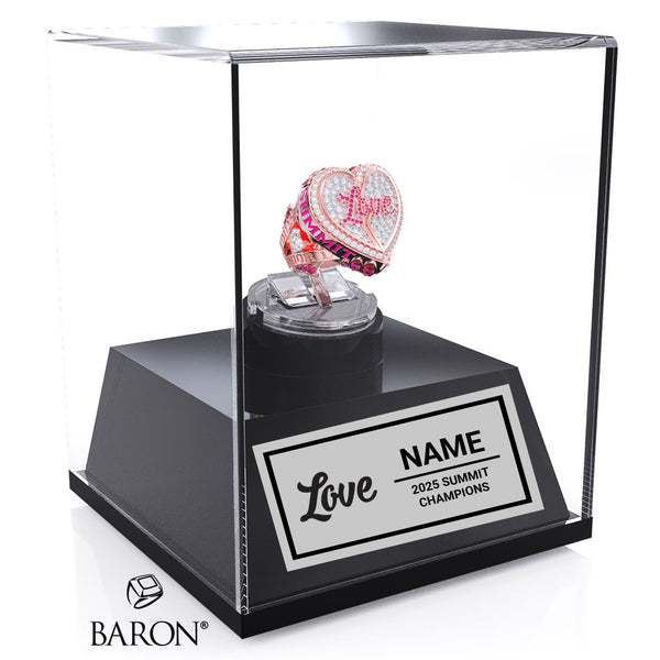 South Coast Cheer 2025 Love International Junior Level 1 Championship Display Case