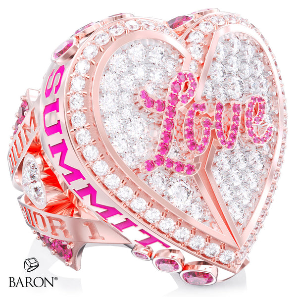 South Coast Cheer 2025 Love International Junior Level 1 Championship Ring - Design 1.3