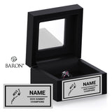South Coast Cheer 2025 Miss Twist Large Senior 5 Championship Black Window Ring Box