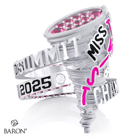 South Coast Cheer 2025 Miss Twist Large Senior 5 Championship Ring - Design 1.2