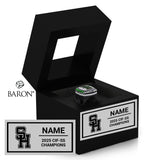 South Hills High School Cheer 2025 Championship Black Window Ring Box