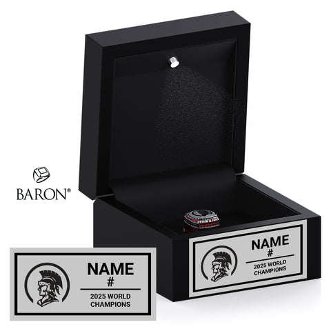 Spartans Drum and Bugle Corps 2025 Championship Black LED Ring Box