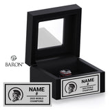 Spartans Drum and Bugle Corps 2025 Championship Black Window Ring Box