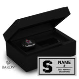 Springfield College Football 2023 Championship Black Standard Window Ring Box