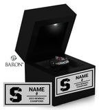 Springfield College Football 2023 Championship Black LED Ring Box