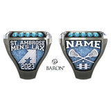 St. Ambrose Mens Lacrosse 2023 Championship Ring - Design 1.4