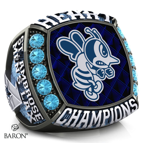 St. Ambrose Mens Lacrosse 2023 Championship Ring - Design 1.4
