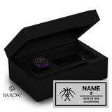 St. Augustine High School Boys Basketball 2025 Championship Black Standard Window Ring Box