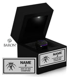 St. Augustine High School Boys Basketball 2025 Championship Black LED Ring Box