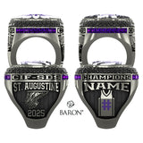 St. Augustine High School Boys Basketball 2025 Championship Ring - Design 2.7