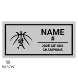 St. Augustine High School Boys Basketball 2025 Championship Black LED Ring Box
